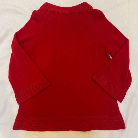 Prive Cashmere Sweater W Red 3/4 Sleeve M Classic Cozy Holiday Christmas Party - Picture 7 of 14